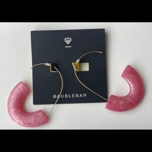 BaubleBar Pink Faidra Resin Earrings